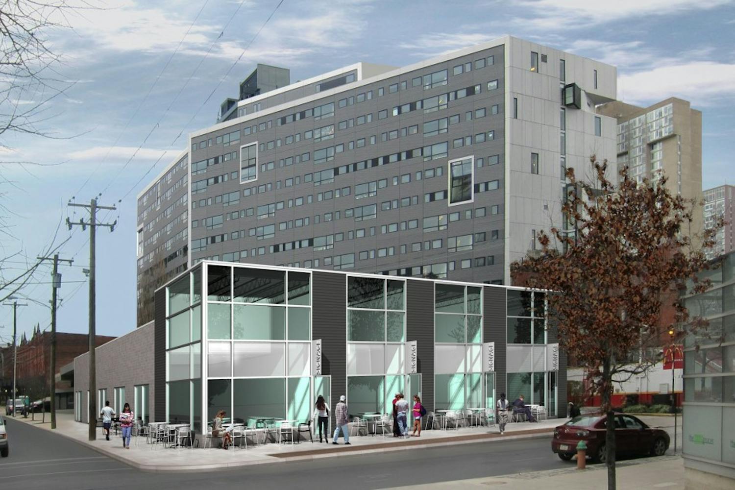 A new retail space is slated to replace the Fortieth Street M.E. Church at 40th and Sansom streets near The Fresh Grocer. Dunkin’ Donuts, Whirled Peace Frozen Yogurt and Philadelphia Chutney Company will be among the new dining options in the space.