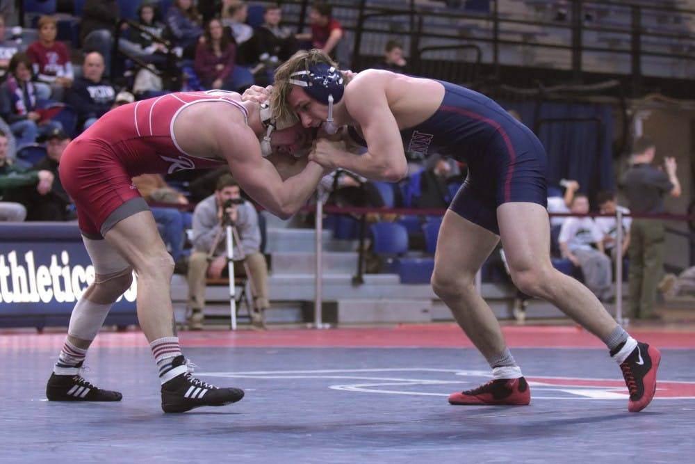Senior 157-pounder Brooks Martino sees Penn wrestling's home-mat advantage as potentially decisive this weekend as the Quakers host No. 15 with the Ivy title on the line.