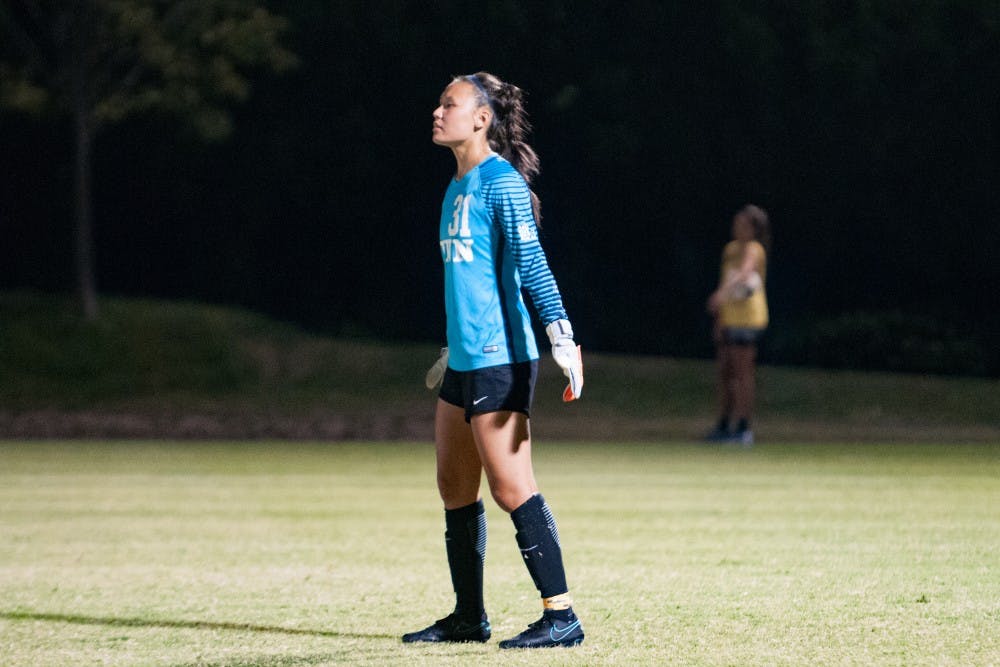 Just games into her Penn career, goalkeeper Kitty Qu has already moved into the starting role.