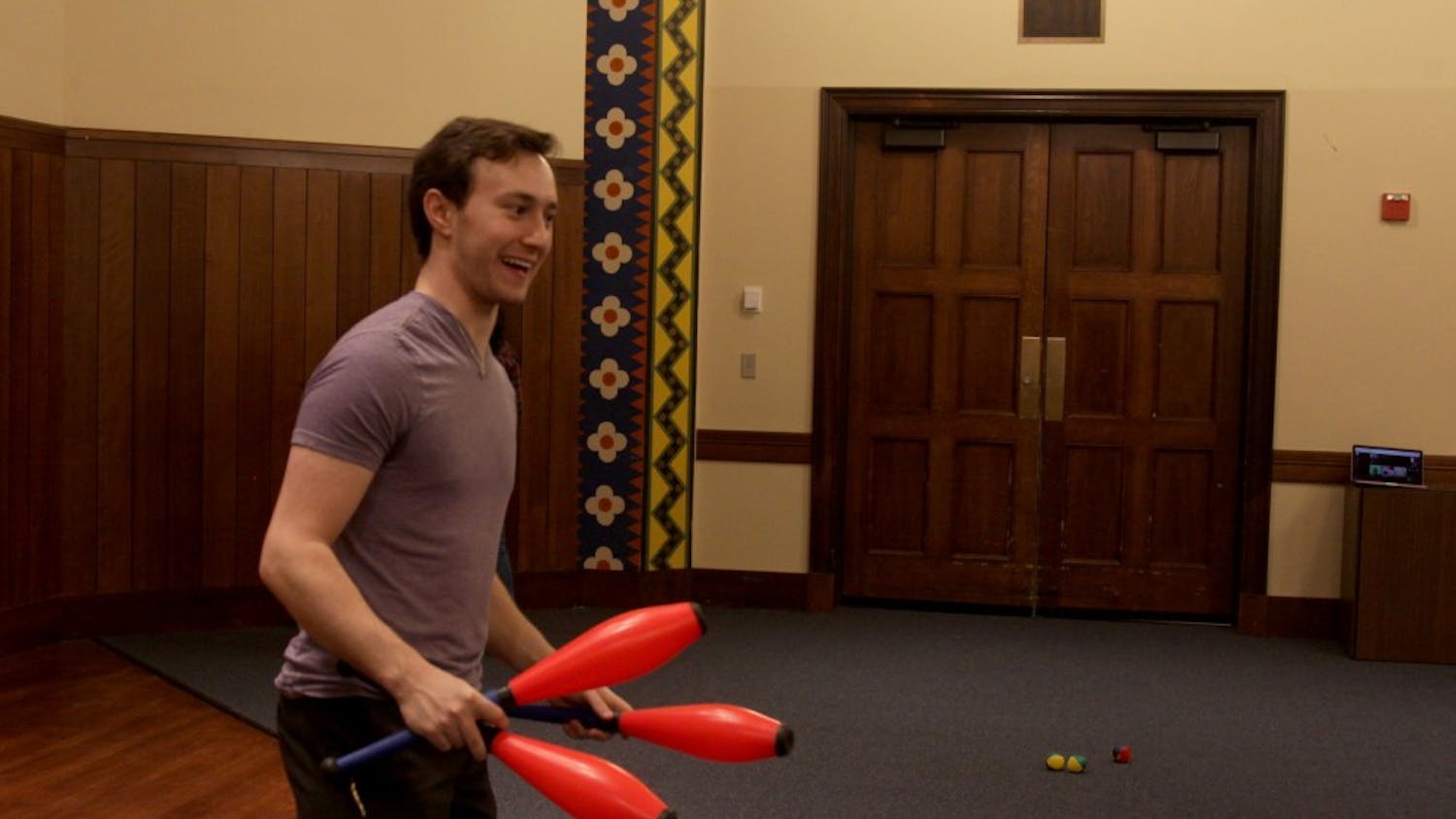 Committee president Benjamin Blumenstein taught himself to juggle during his senior year of high school and organized a juggling preceptorial this past Sunday with Penn Illusionists.