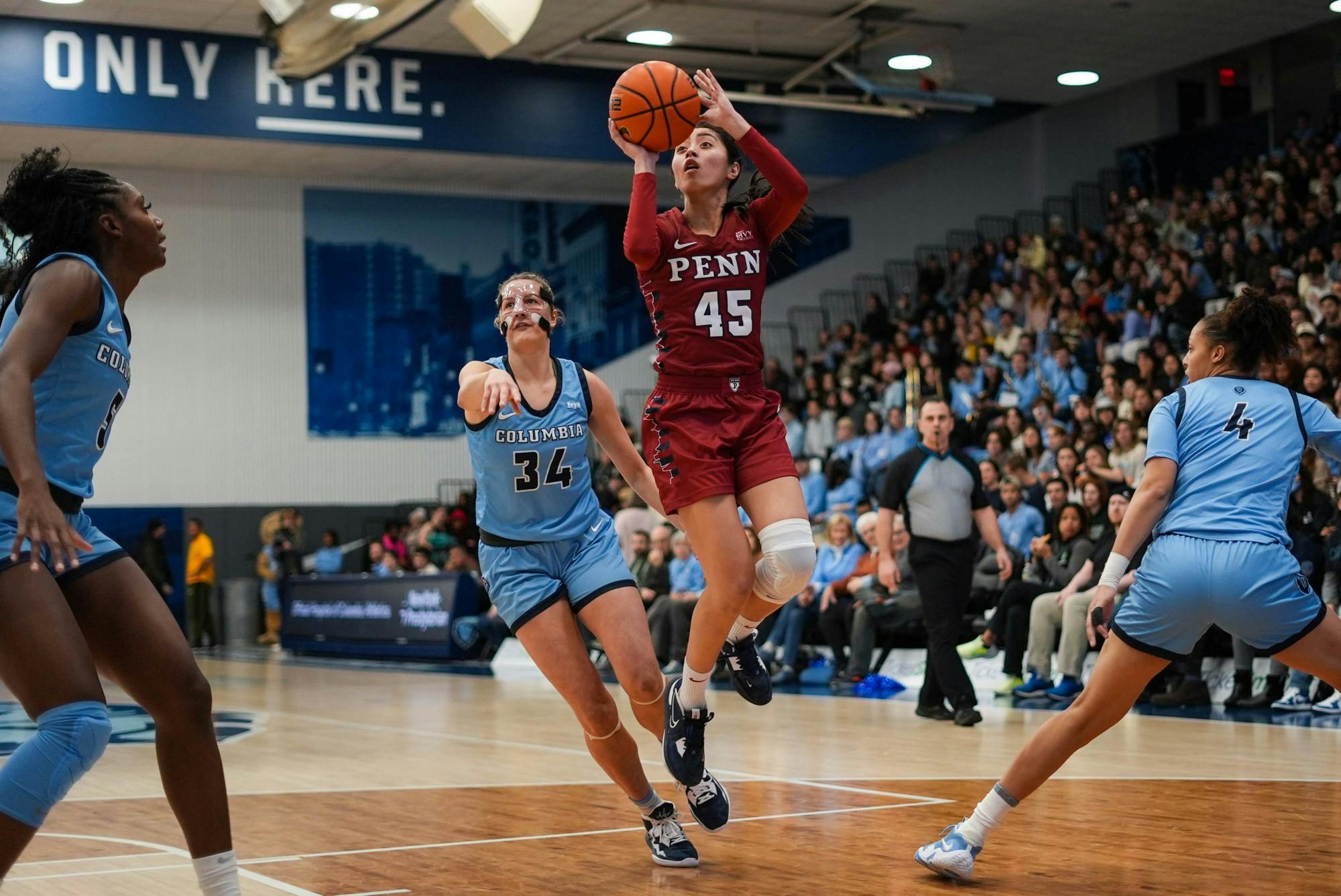 02-03-23 Women's Basketball vs Columbia Kayla Padilla (Anna Vazhaeparambil)-01.jpg