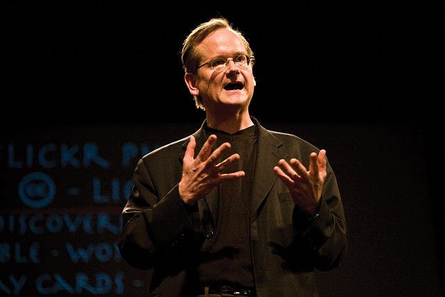 Penn alumnus Lawrence Lessig has suspended his campaign for the Democratic nomination following a change in the debate rules. | Courtesy of Wikimedia Commons