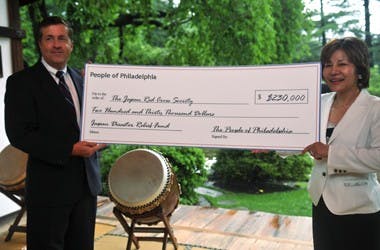 Philadelphia continues to support Japan