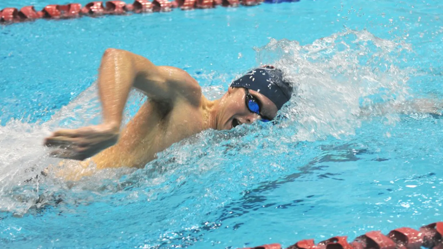 Men's swimming defeats Cornell and loses to Princeton in a tri-meet.
Chris Swanson