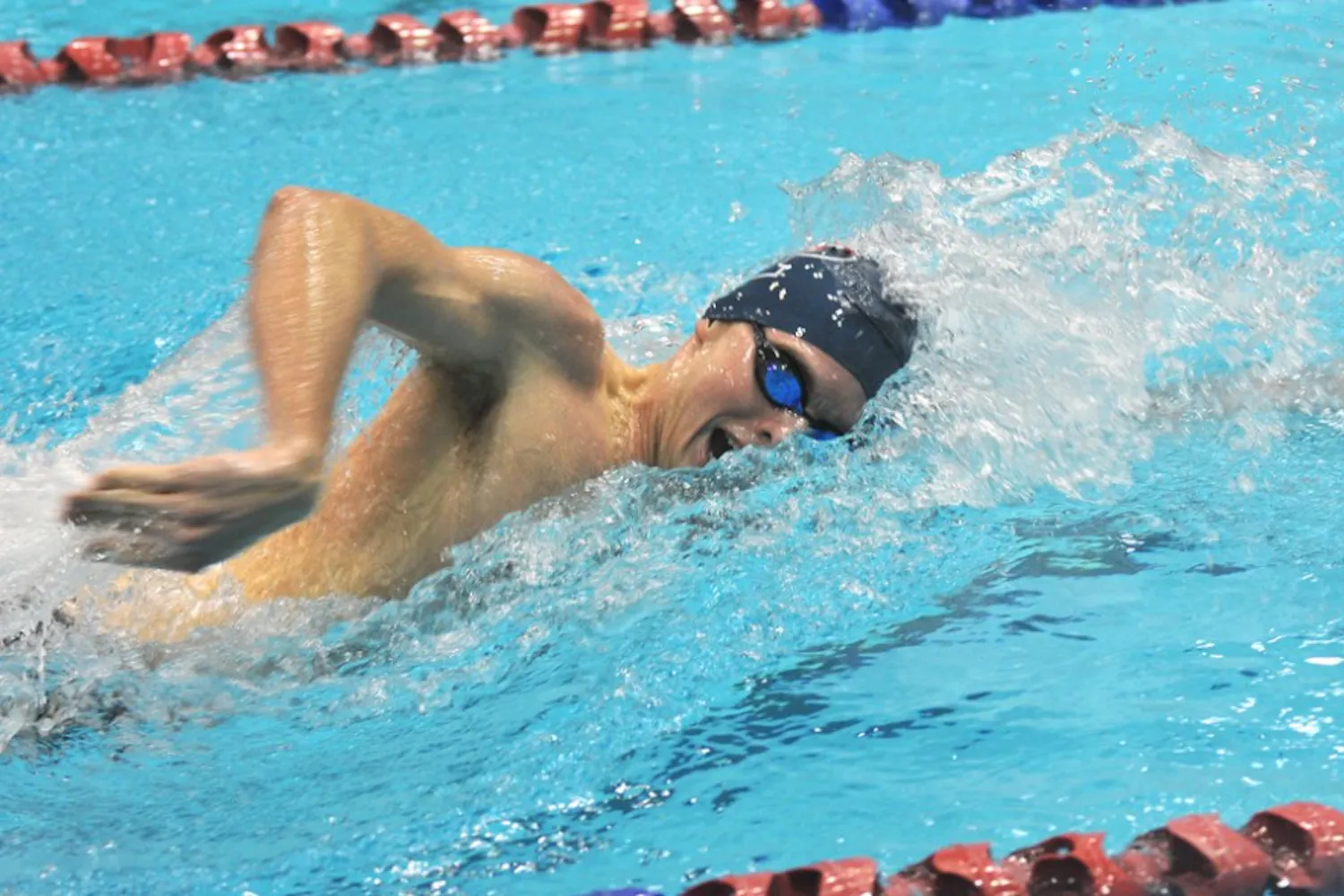 Men's swimming defeats Cornell and loses to Princeton in a tri-meet.
Chris Swanson