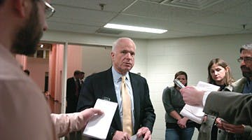 McCain delivers 'straight talk' to campus