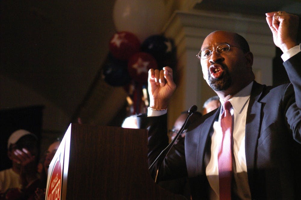 Michael Nutter sweeps through the mayoral elections to a satisfying victory. .