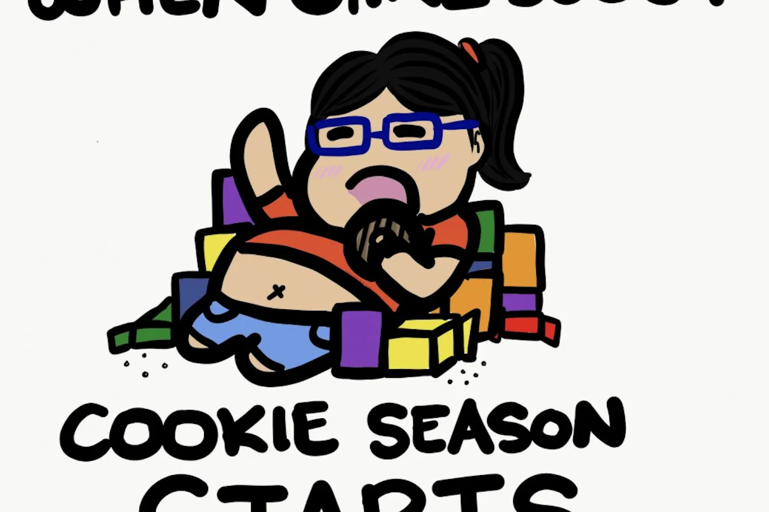 Girl Scout Cookie Season Cartoon