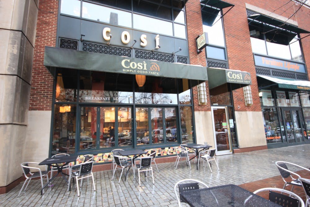 	The Cosi next to the Penn Bookstore was robbed in the morning.
