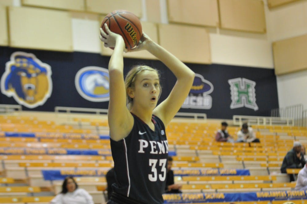 With a career high 15 points, freshman Phoebe Sterba led the way as Penn women's basketball concluded its California journey with a 71-55 win over UC Riverside.