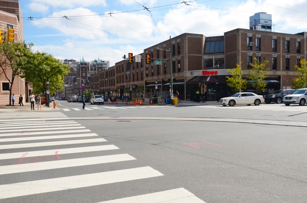 Panoramas from each corner of the 38th & Spruce intersection.