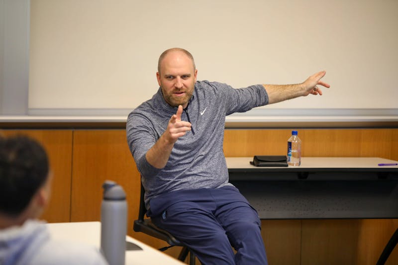 Head coach of Memphis Grizzlies Taylor Jenkins returns to Penn