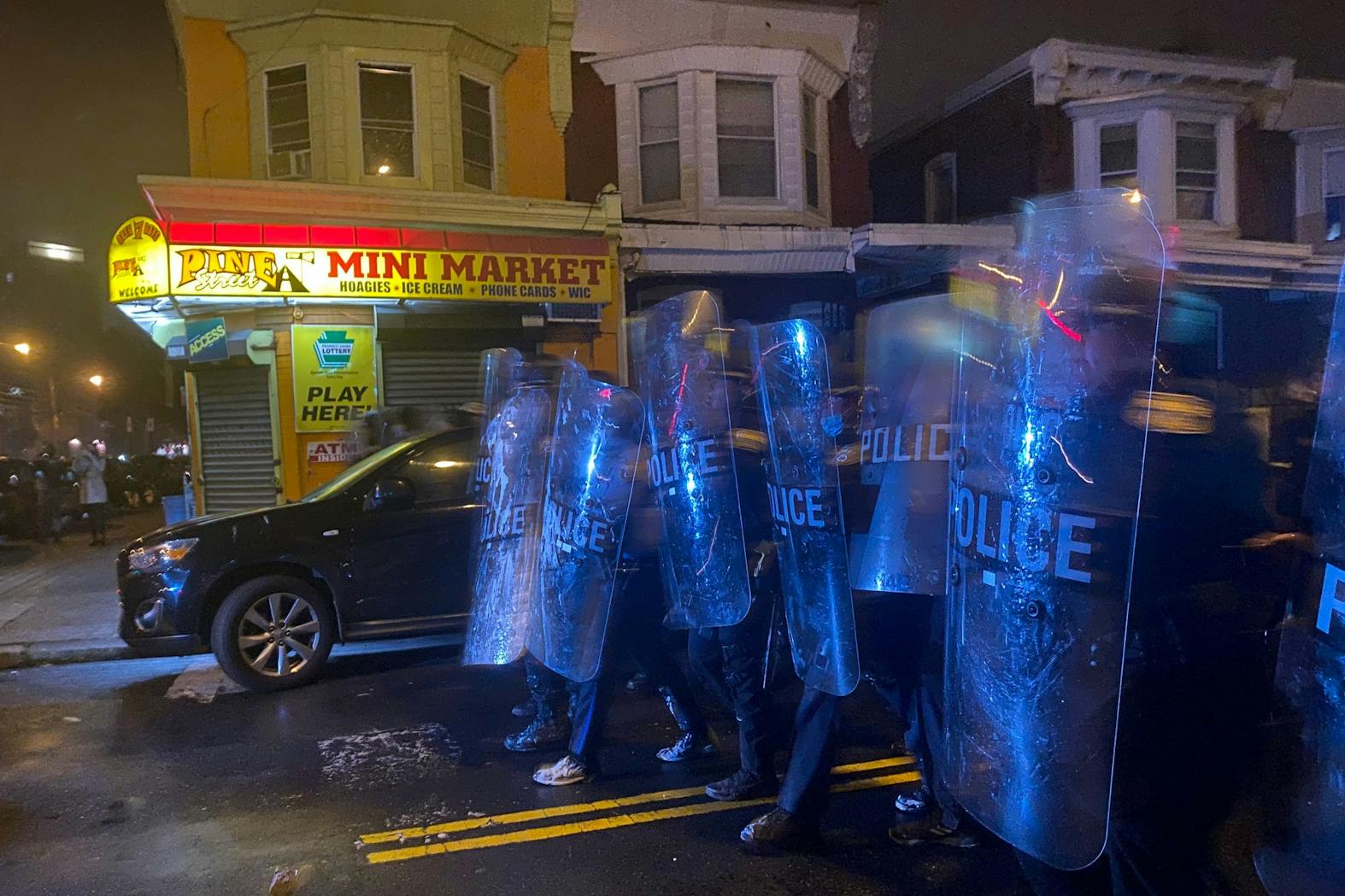 West Philadelphia Protest Civil Unrest Walter Wallace Shooting Police Riot Shields.jpg
