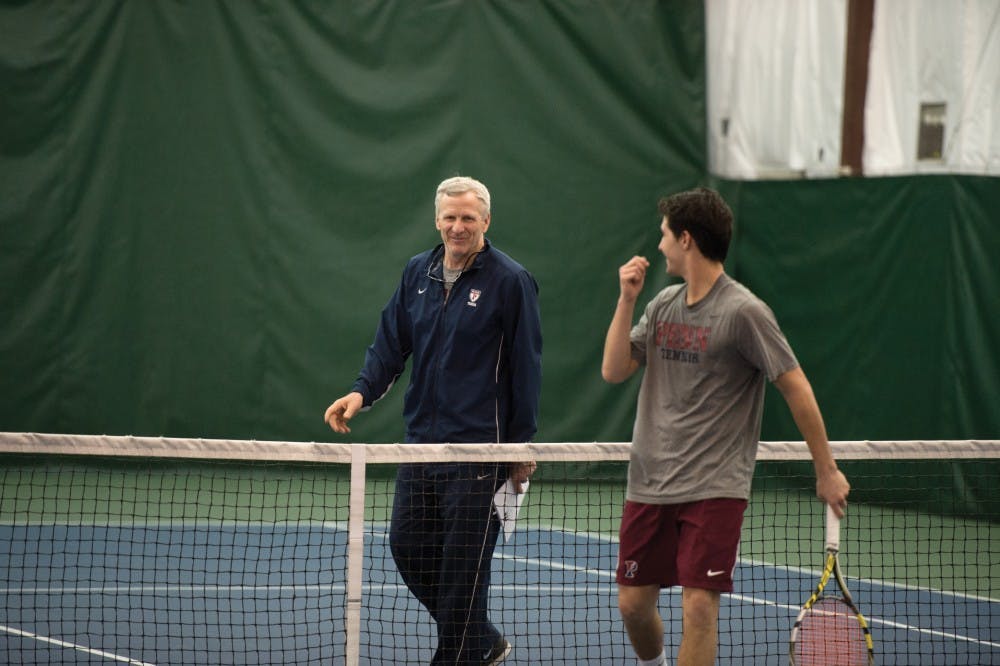 Penn men's tennis coach David Geatz, who played for New Mexico during his collegiate days and coached the team from 1983-1988, led the Quakers to a dominant victory over his alma matter last weekend.