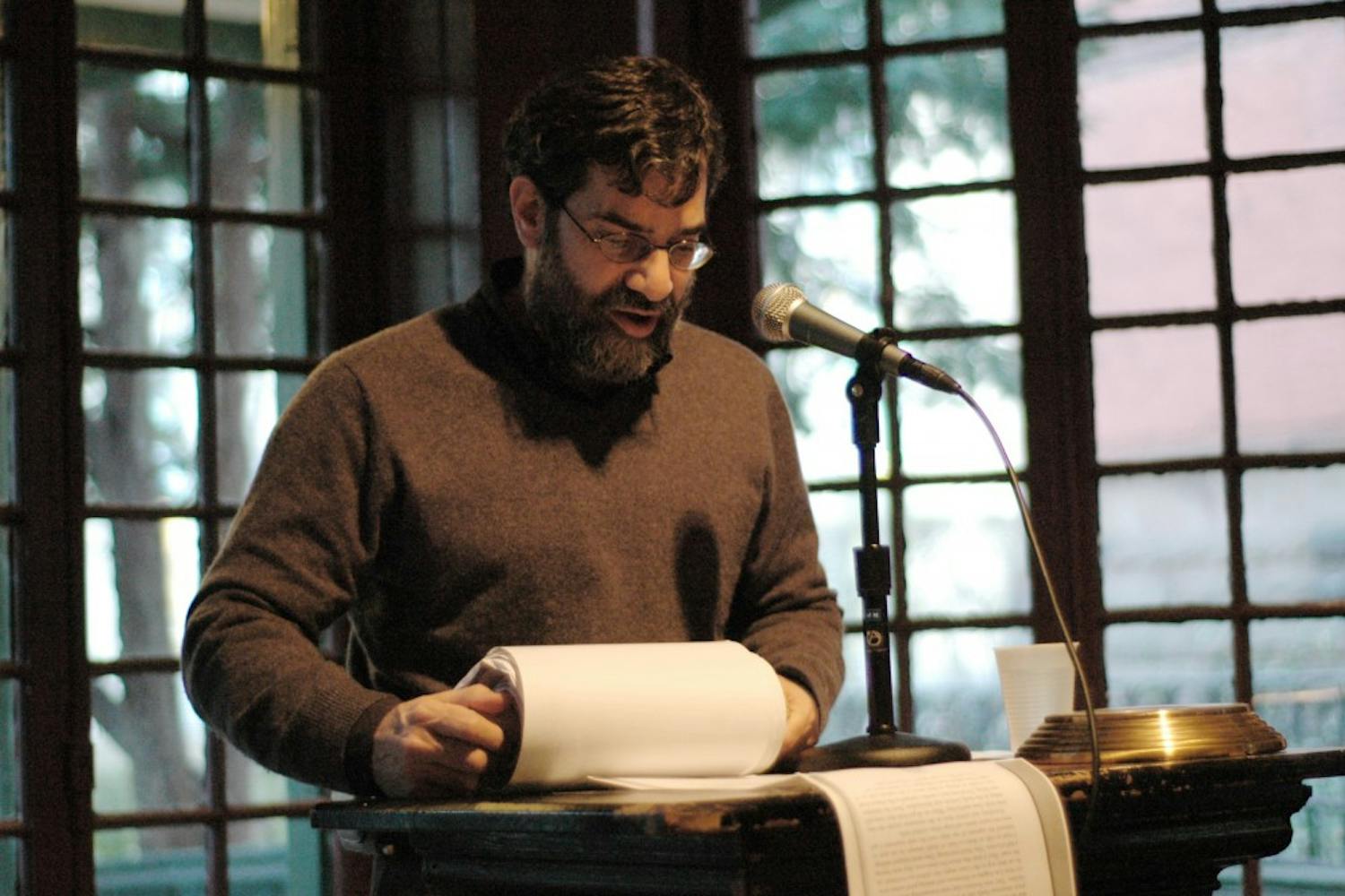 In celebration of the 50th anniversary of Jack Kerouac's "On the Road," Kelly Writers House director Al Filreis reads a section of a scroll of the work, just as Kerouac had originally written.