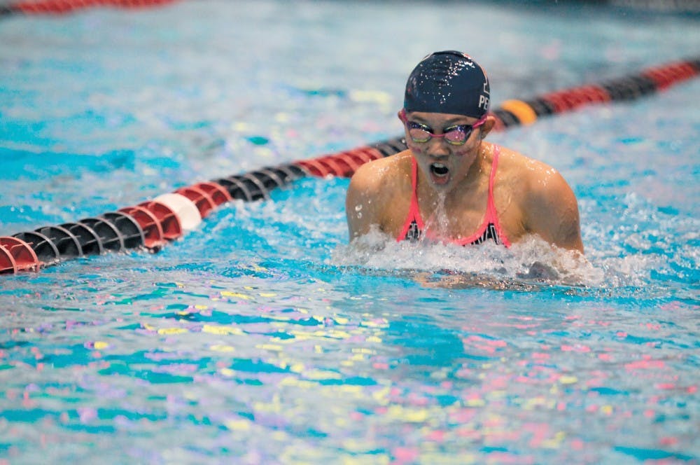 In November, freshman Kristen Sun competed for her native Hong Kong in the Asian Championships.