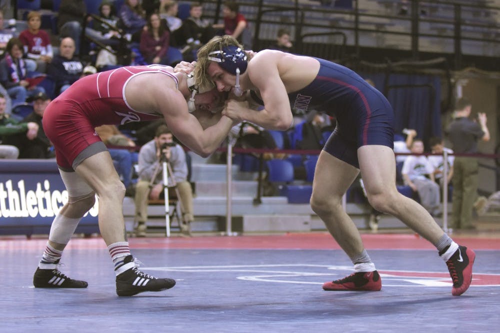 One of the top seeds in the 165-pound weight class, Penn men's wrestling senior captain Brooks Martino is one of several Quakers who could make progress toward NCAA qualification this weekend.