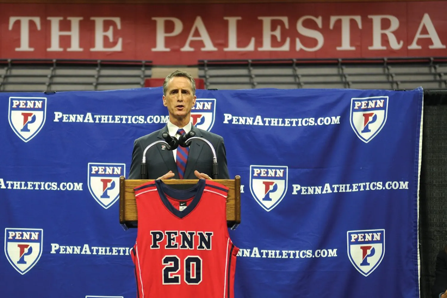 On Tuesday, Steve Donahue was officially introduced as the new head coach of Penn men's basketball and successor to Jerome Allen.