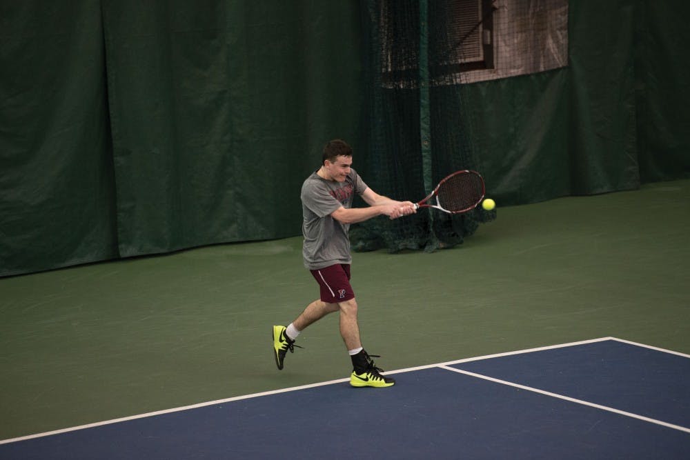 Sophomore Josh Pompan was responsible for Penn men's tennis' lone win against Old Dominion on Saturday.