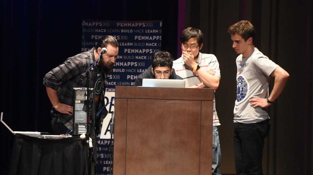 This year's PennApps winners took home the prize with RAMEAR- a radiofrequency communications project.