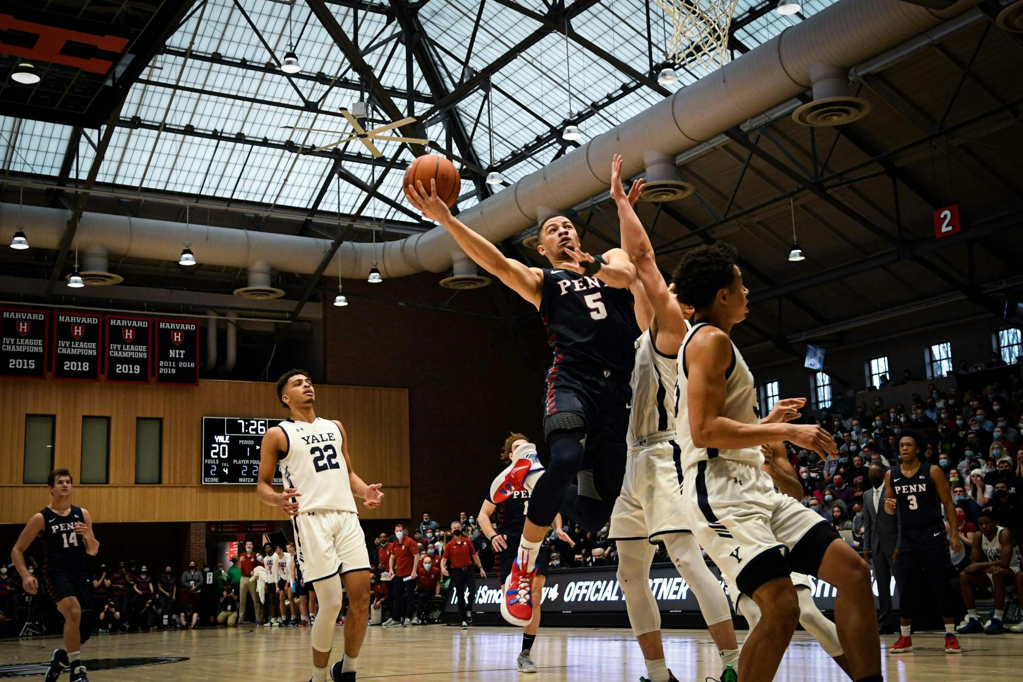 03-12-22 MBB vs Yale Jelani Williams (Anna Vazhaeparambil).jpg