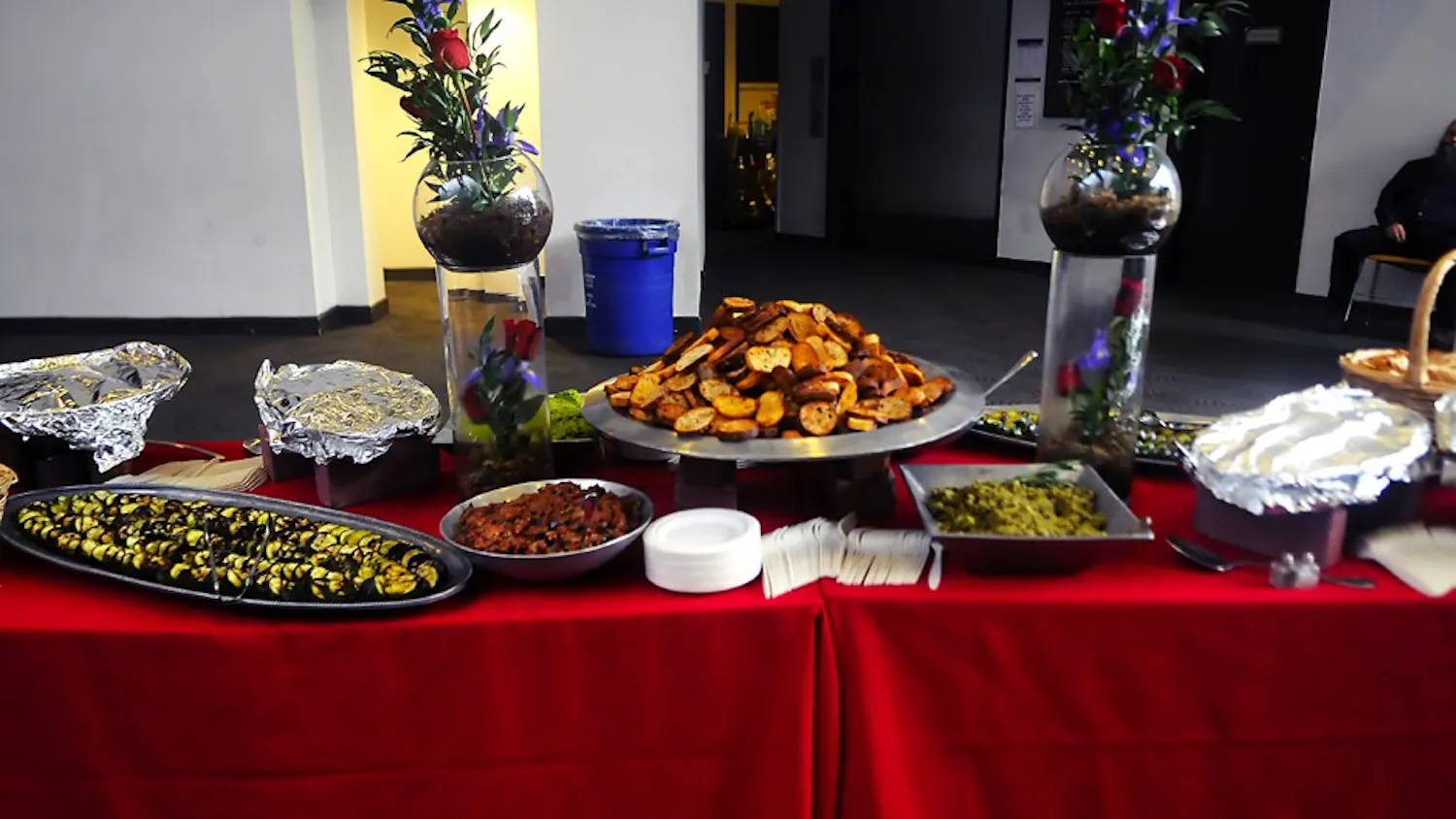 Food at the GAPSA reception for new grad students