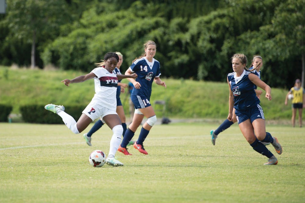 Sophomore forward Sasha Stephens has been instrumental in the Red and Blue's early season offensive success, leading the team with three assists.