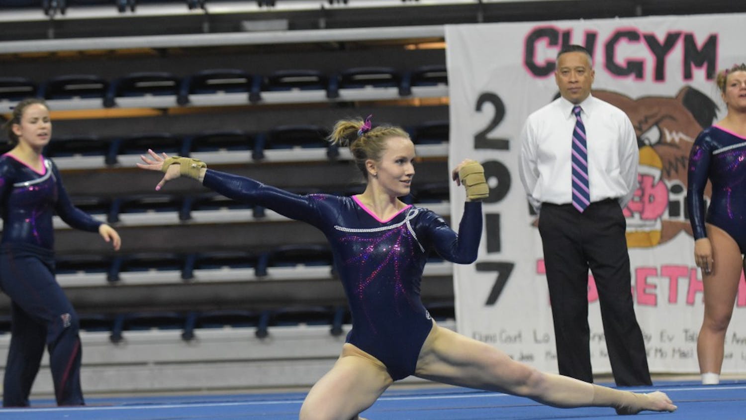 In the final performance of her collegiate career, senior Rachel Graham made it to the USAG Finals, finishing the championship round with a stellar 9.800 score on beam.
