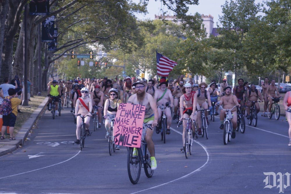Thousands of bikers took to the streets of Philadelphia in the nude for the annual Philadelphia Naked Bike Ride.