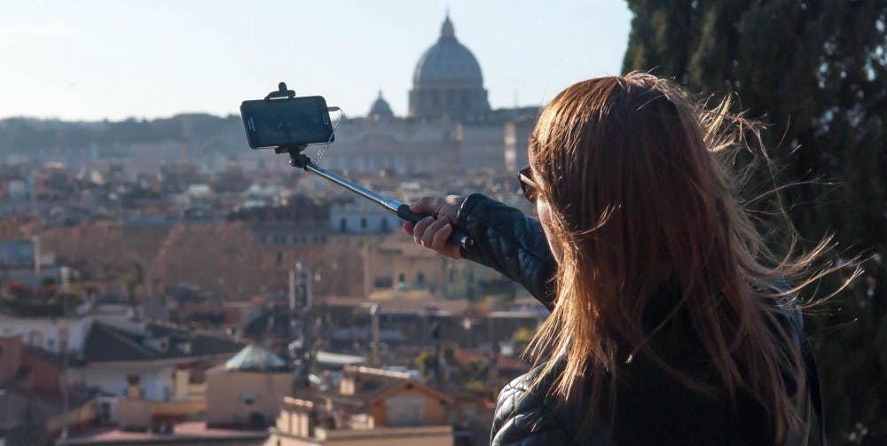 Selfie Stick in Rom
