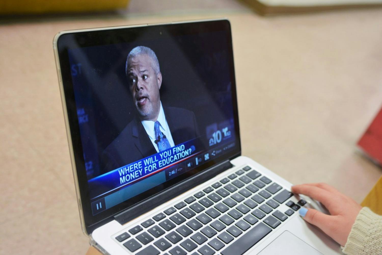 Students were able to stream Tuesday's Philadelphia mayoral debate on NBC and Telemundo.