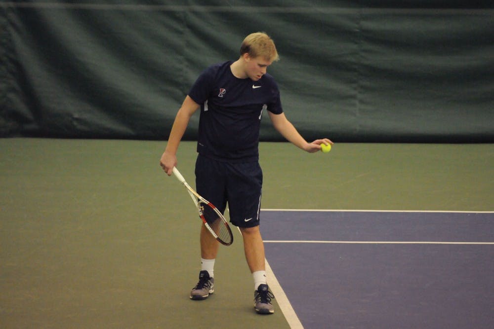 Sophomore Nicholai Westergaard was one of four member's of Penn men's tennis to win his singles match against Middle Tennessee State — the most for the Quakers since their 7-0 season-opening win over Navy.