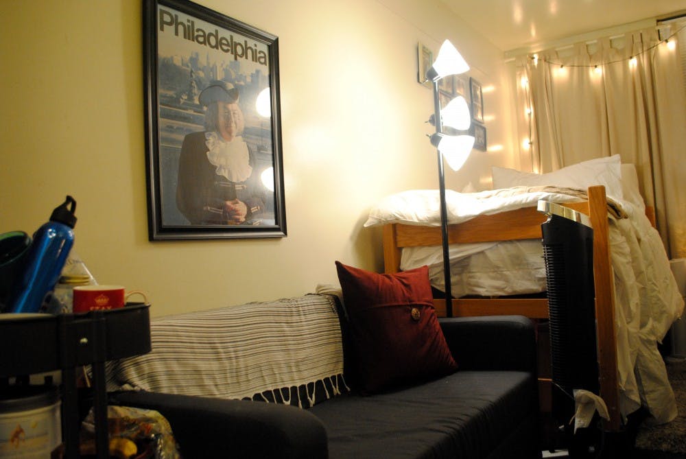 Jennifer Tran and Morgan Shick make the most out of their dorm space in Hill.