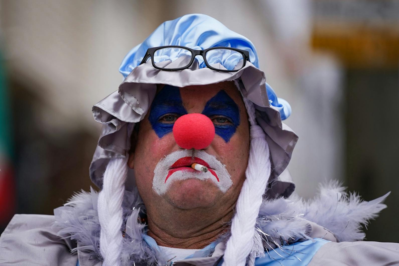 Mummers New Years Day 2021 Protest Parade Clown copy.jpg