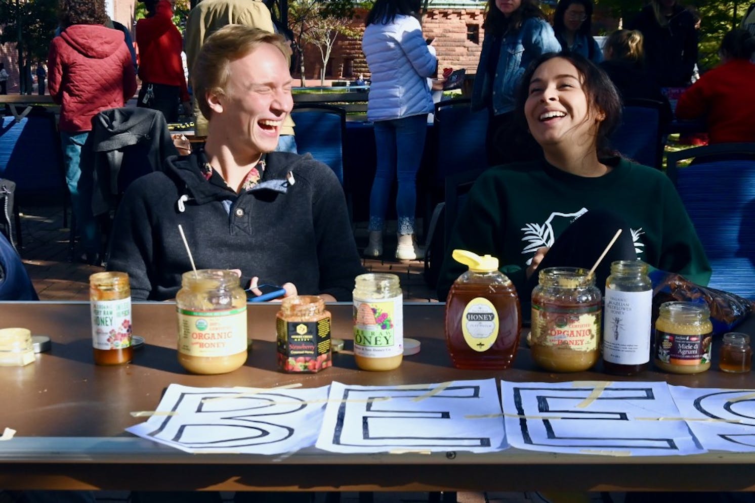 Penn Beekeeping Club honey tasting Greenfest