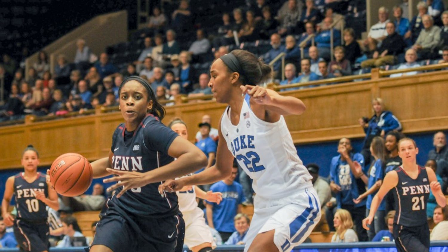 Junior forward Michelle Nwokedi was out in full force for Penn women's basketball on Saturday, recording her fourth double-double of the season in their 63-39 demolition of Wagner. 