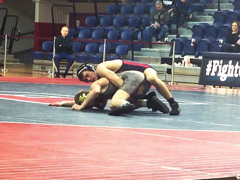 Junior grappler C.J. Cobb helped the Red and Blue bounce back from a subpar winter break with a tournament victory at the Shorty Hitchcock Classic.