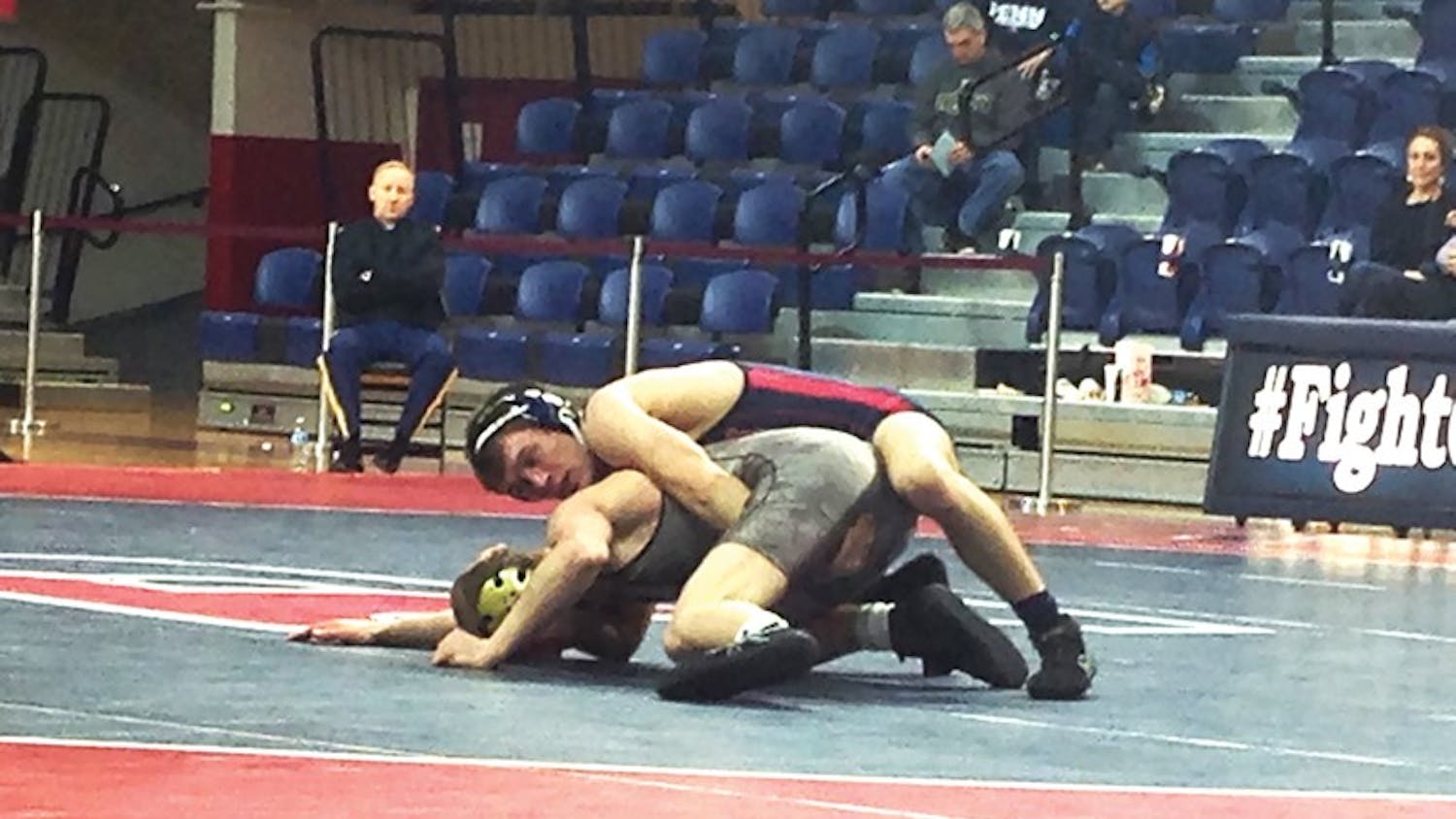 Junior grappler C.J. Cobb helped the Red and Blue bounce back from a subpar winter break with a tournament victory at the Shorty Hitchcock Classic.