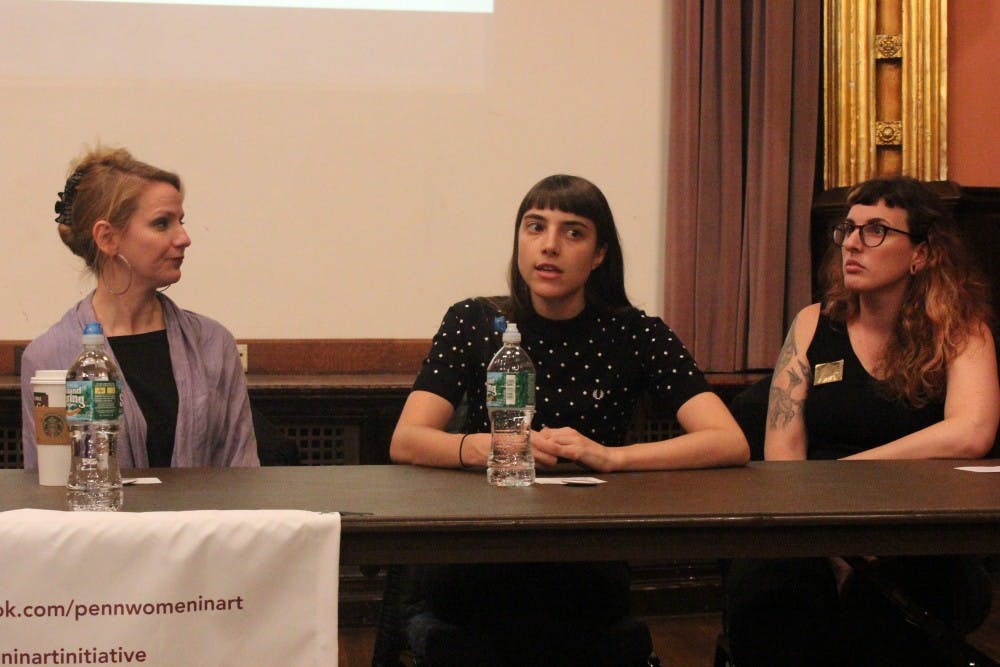 Khristian Monterroso | Staff Photographer// The Women In Art Initiative hosted a panel of six artists at Penn on Tuesday.