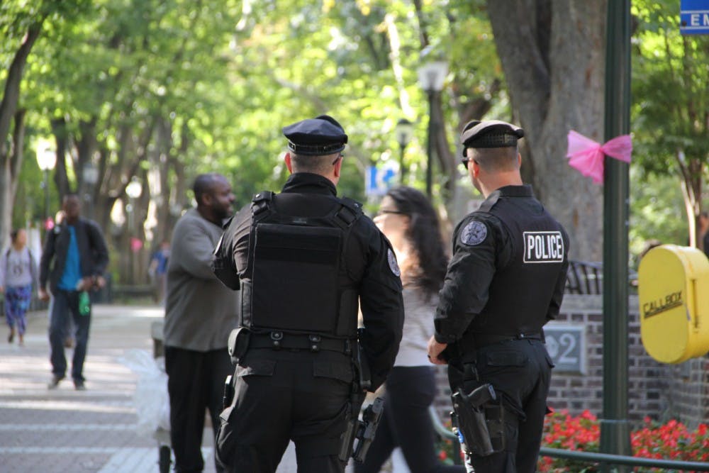 Due to the UPenn Advisory sent to students about the potential threat of violence against a Philadelphia area university, the Division of Public Safety increased police and security officer patrols on campus.