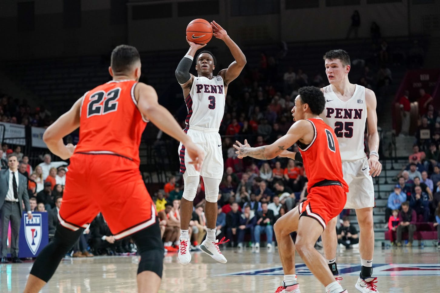 MBB Princeton Jordan Dingle Three Pointer.jpg