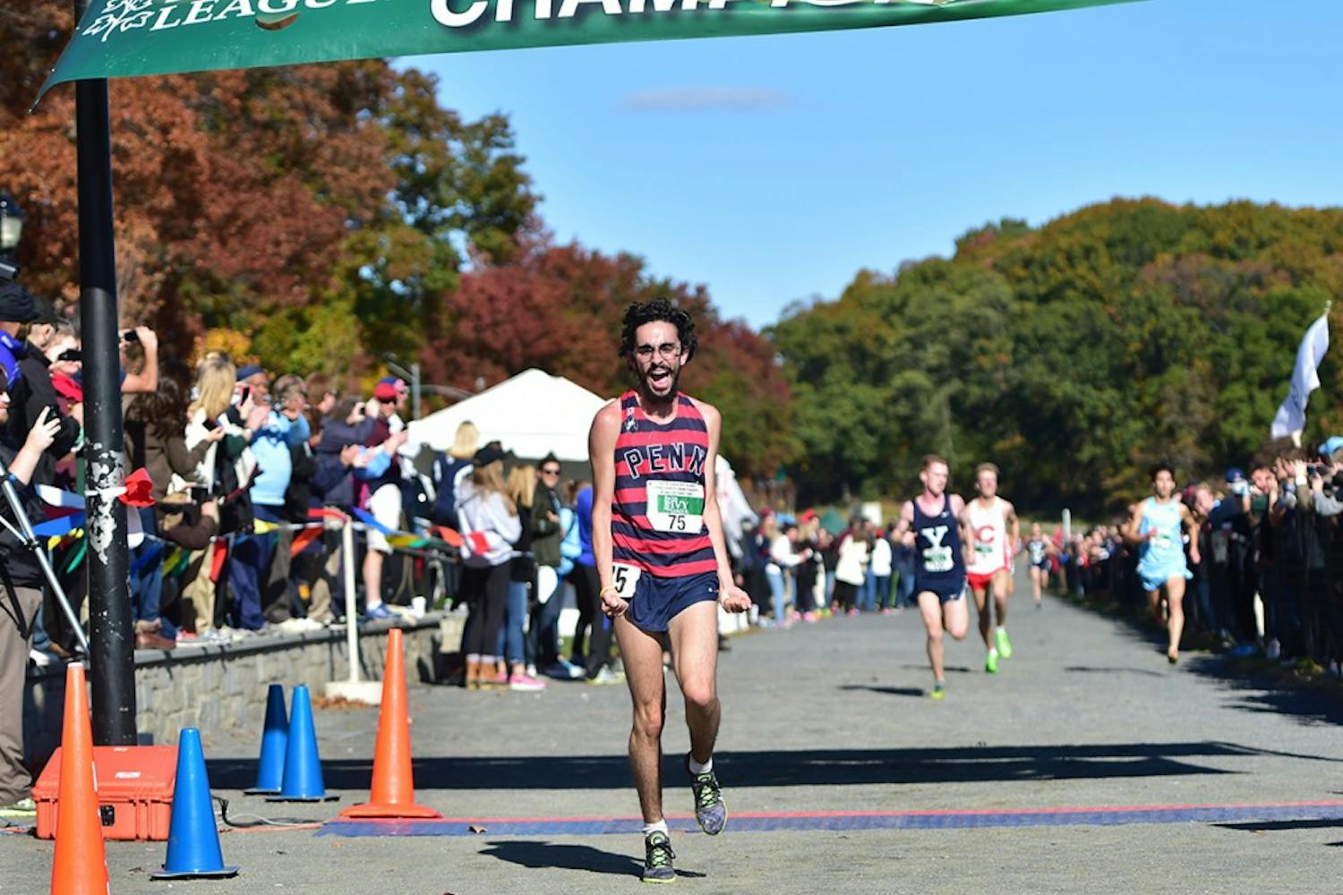 Senior Thomas Awad captured his second straight Ivy title in the 8000-meter race.