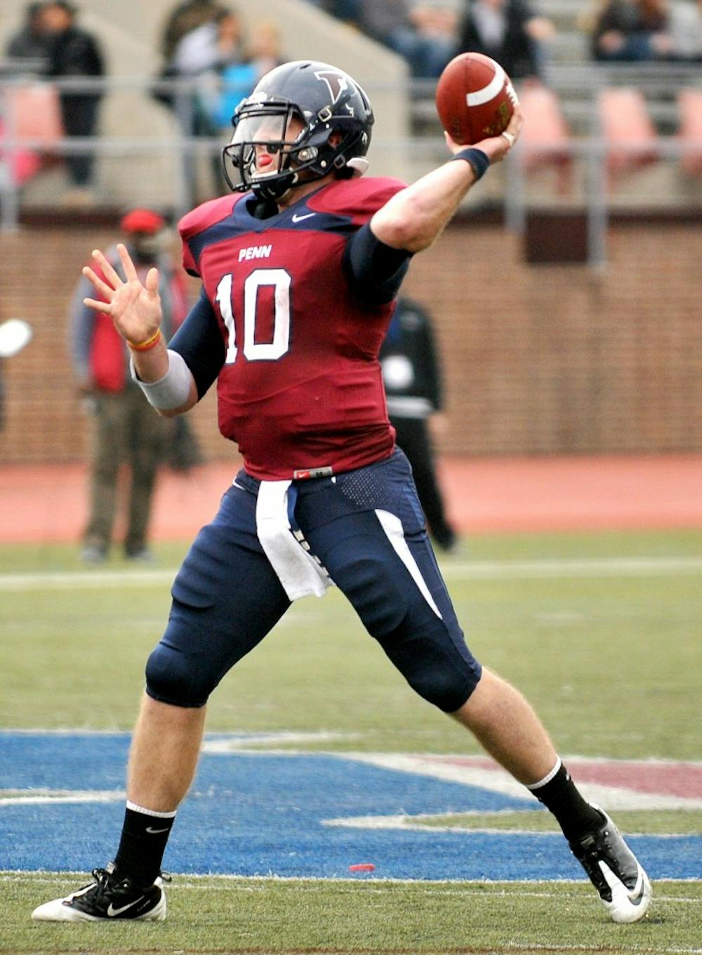 	After suffering an ankle injury in last year’s home finale against Harvard,  senior quarterback Billy Ragone is ready to take the reins once again as Penn’s field general. After a slow start to last season, Ragone was an essential part of Penn’s close Ivy victories, orchestrating multiple game-winning drives.