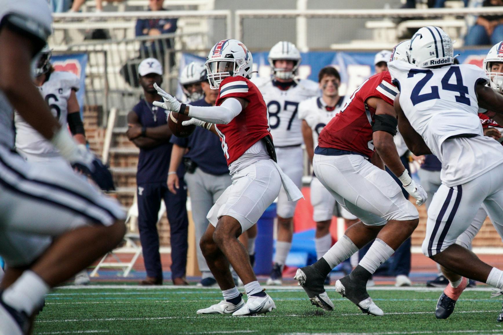 10-22-22 Football vs Yale Homecoming Maurcus McDaniel (Anna Vazhaeparambil)-01.jpg