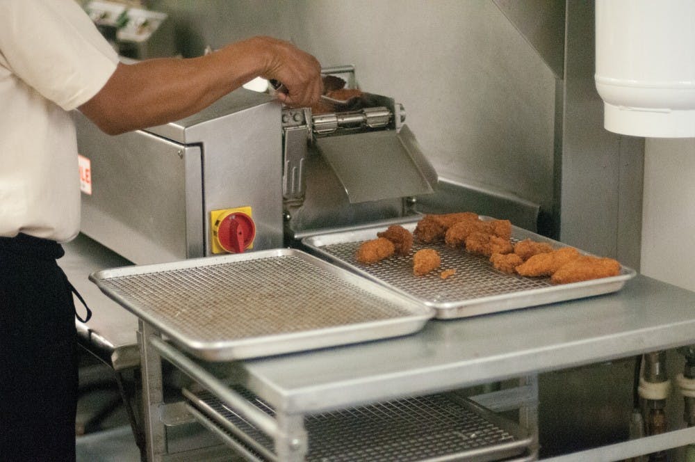 Wishbone owners Alan Segal and Dave Clouser built their kitchen from scratch, so they had the opportunity to install new, easy-to-clean floors and walls as well as brand new cooking equipment.