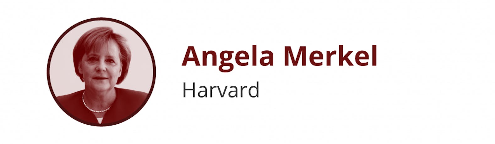 angela markel harvard