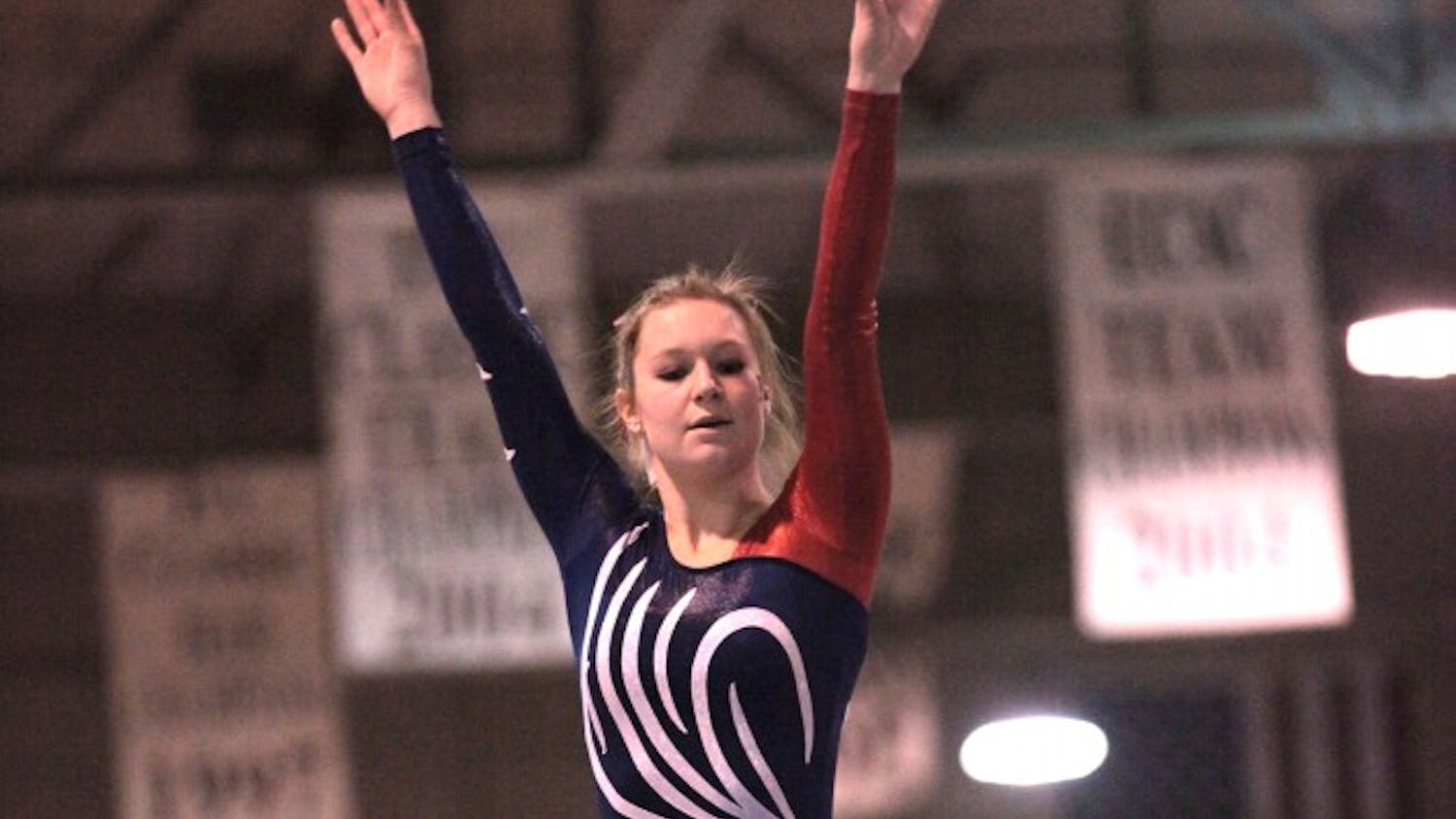 Senior Diana Moock has been stellar for the Quakers this season. Last week against Illinois State, Moock scored 9.65 on the bars in Penn’s narrow home loss.