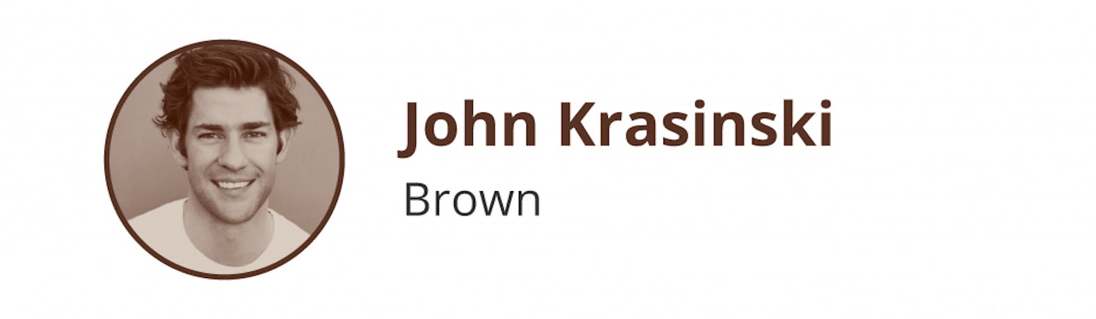 john krasinski brown