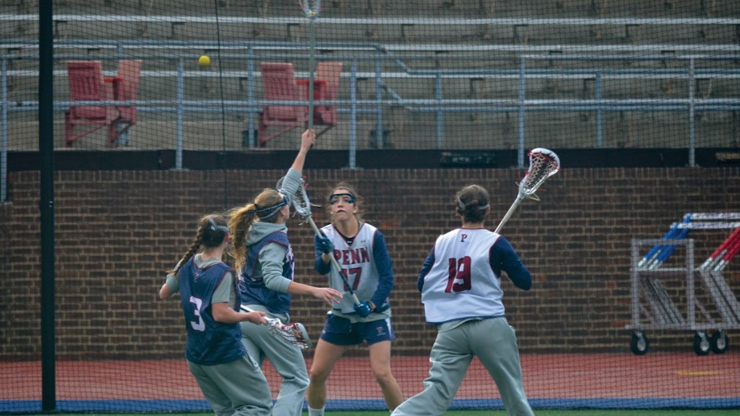 A valiant seven-point effort from senior Nina Corcoran (No. 17) proved to be in vain as Penn women's lacrosse suffered a 10-9 upset loss at Dartmouth. Now, she and freshman sister Chrissy (19) must help the Quakers respond against nationally-ranked Northwestern.