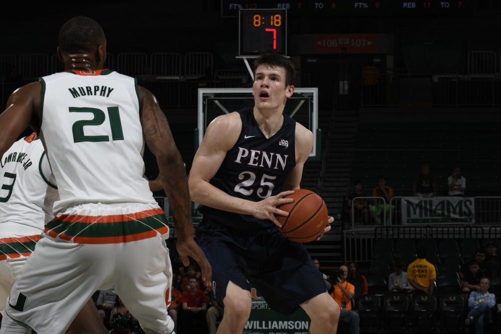 Early foul trouble for freshman forward AJ Brodeur hampered Penn basketball's offense in Saturday's 70-68 loss to Navy.